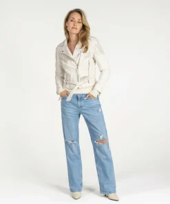 IBANA Blinn Creamy White- Leren Jassen