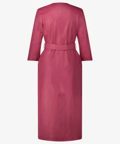 IBANA Dalou Bright Pink- Midi Jurken