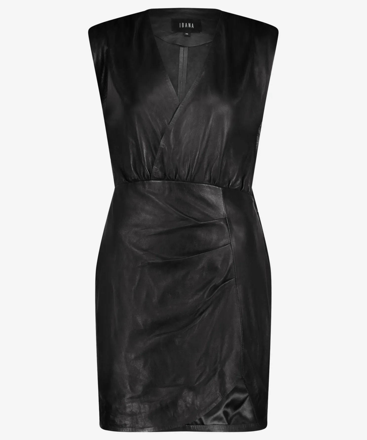 IBANA Dove Black- Leren Jurken