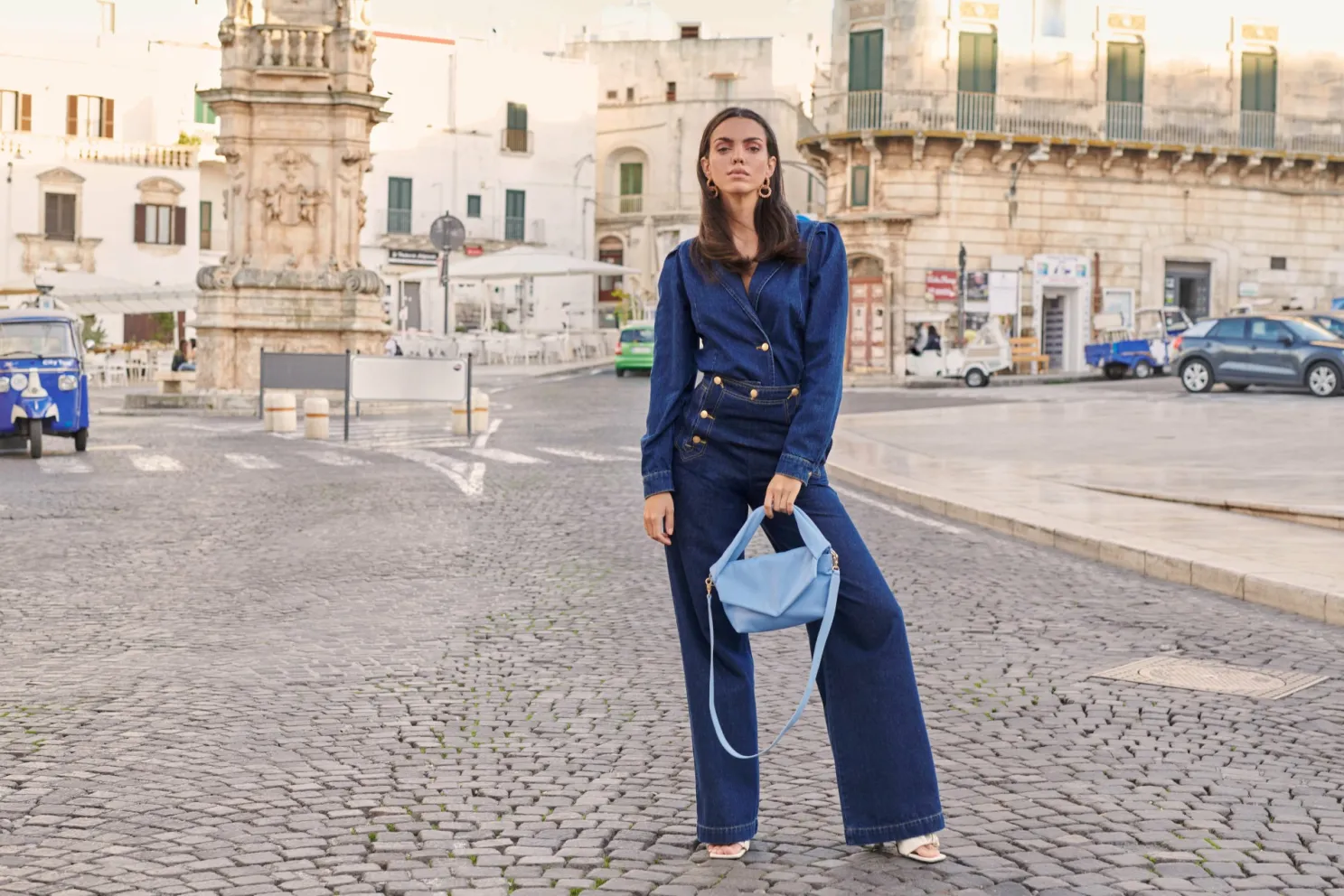 IBANA Jain Washed Denim- Non Leather