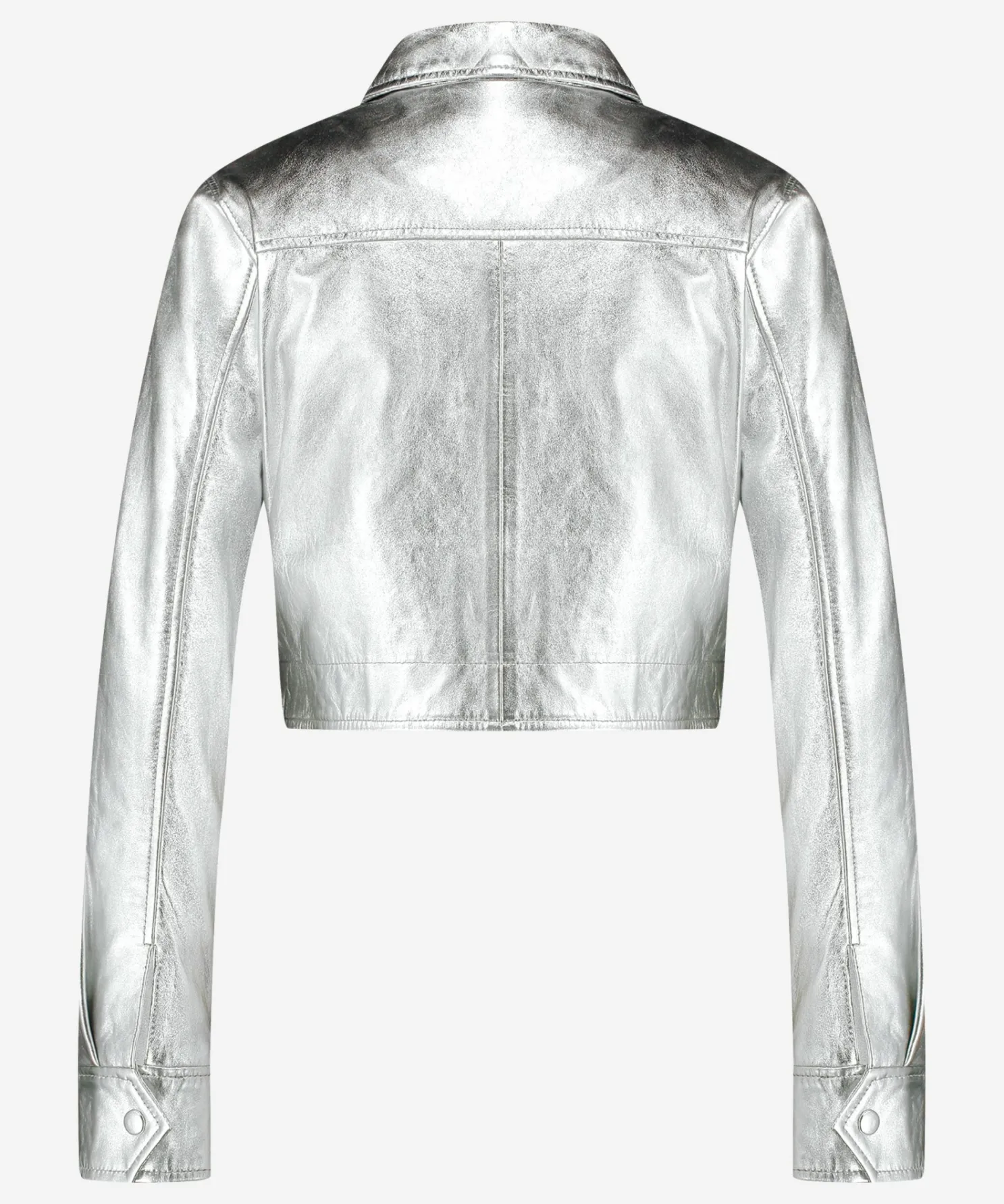 IBANA Jella Metallic Silver- Leren Jassen
