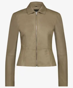 IBANA Joyda Taupe- Leren Jassen
