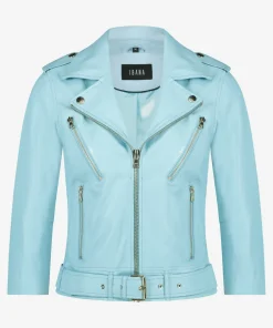 IBANA Kate Moss Crystal Blue- Leren Jassen