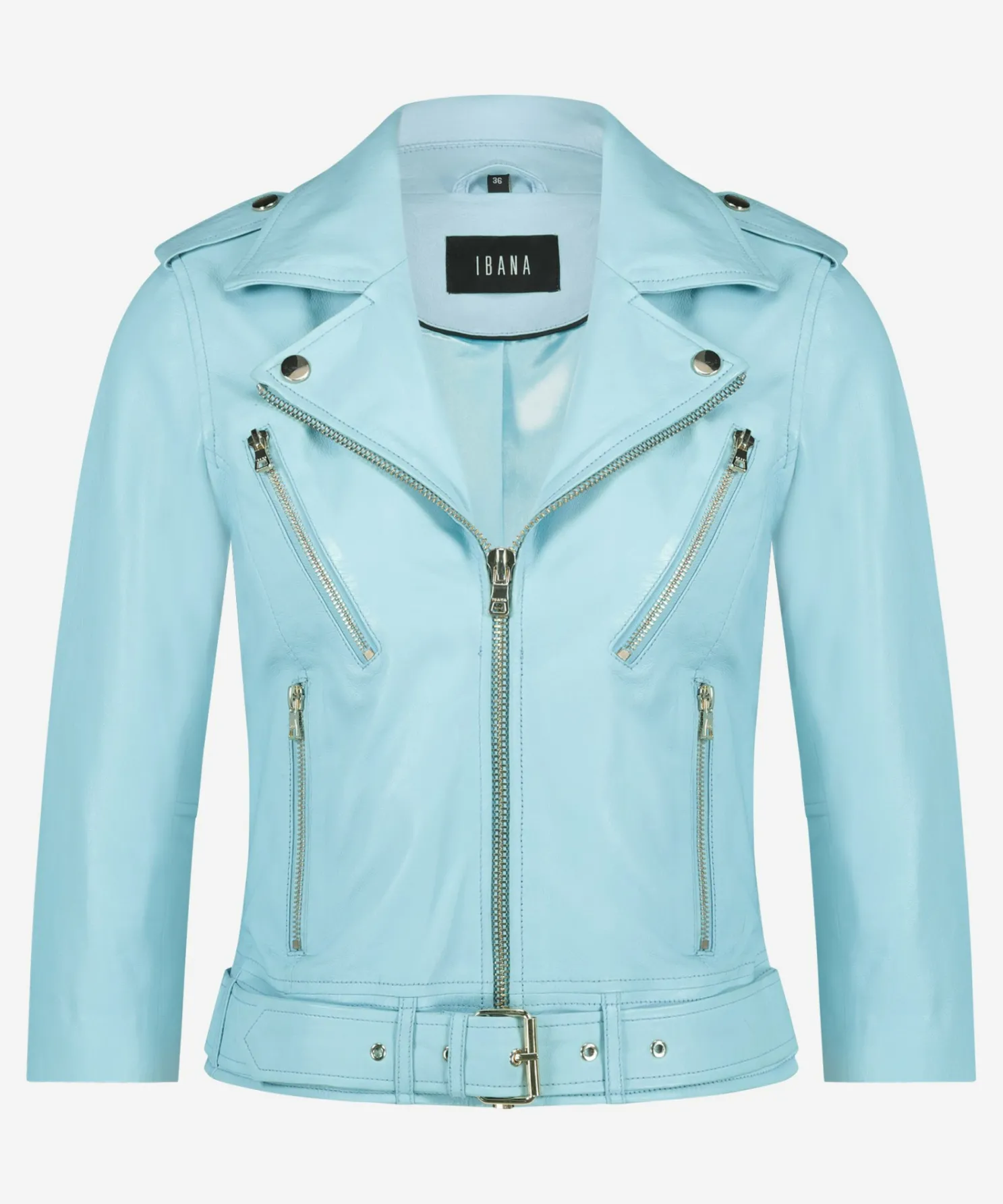 IBANA Kate Moss Crystal Blue- Leren Jassen