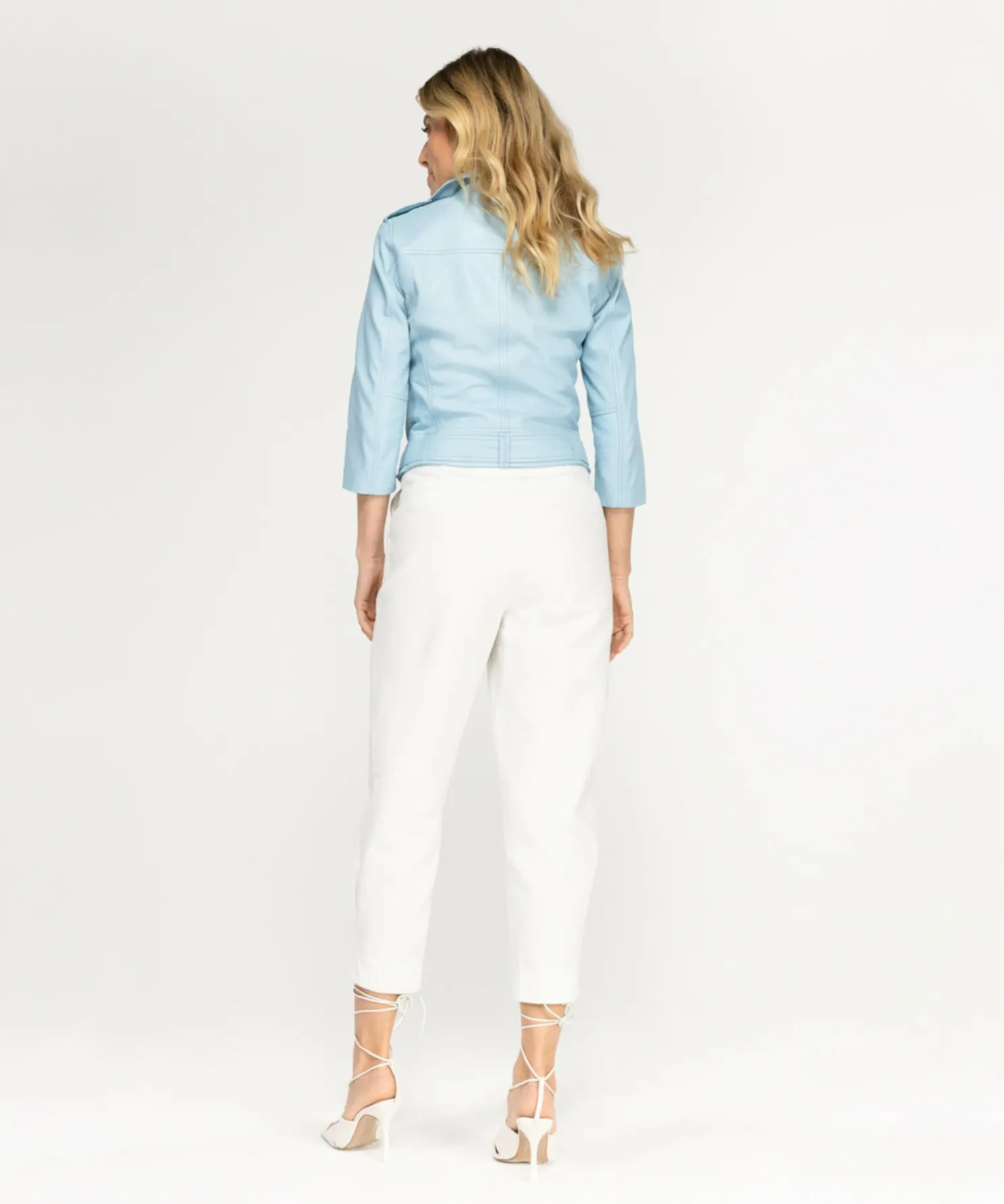 IBANA Kate Moss Crystal Blue- Leren Jassen