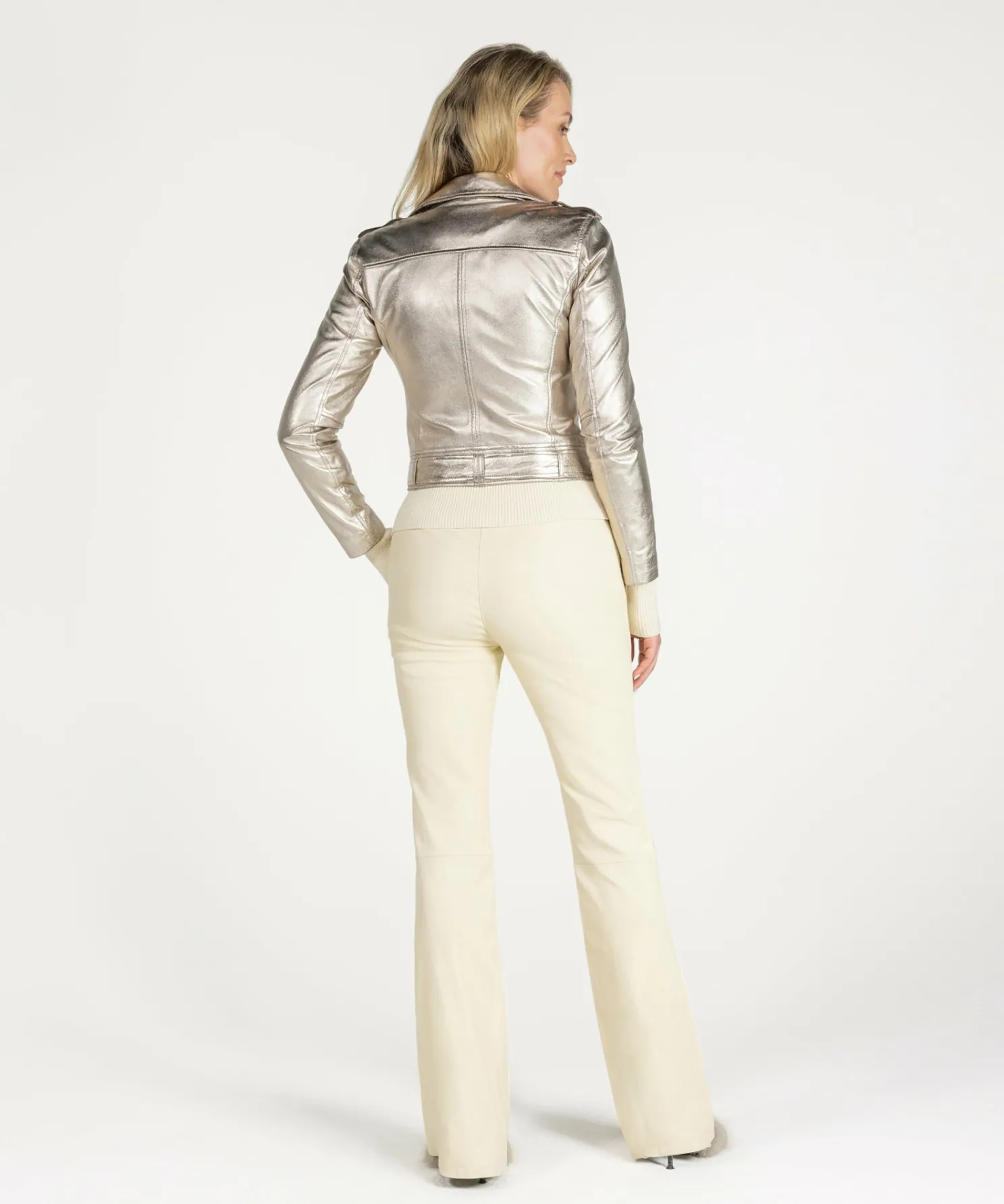 IBANA Moss Metallic Stone- Leren Jassen