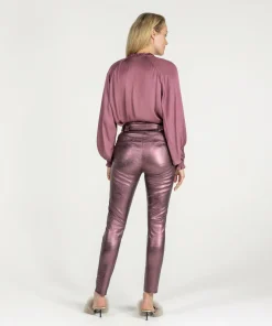 IBANA Paulina Metallic Dusty Rose- High Waist