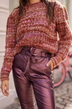 IBANA Paulina Metallic Dusty Rose- High Waist