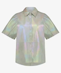 IBANA Tasha Metallic Jade Green- Blouses