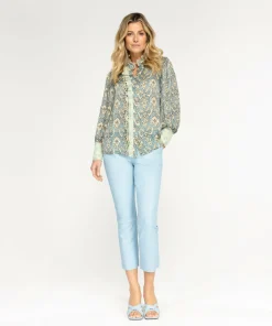 IBANA Thorne Print Floral Tiles- Blouses