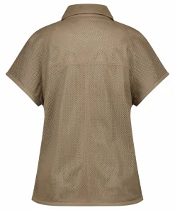 IBANA Tova Taupe- Leren Tops & Blouses